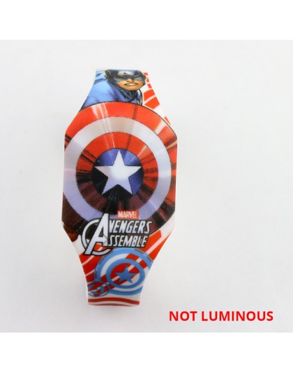 Nowy Luminous księżniczka elza dzieci zegarki dzieci Spiderman Avengers Cartoon wzór LED zegarek dziewczęcy Reloj Infantil zegar