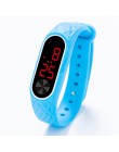 Dziecięce zegarki nowy LED cyfrowy nadgarstek bransoletka do zegarka dzieci sportowy zegarek terenowy dla chłopców dziewcząt ele