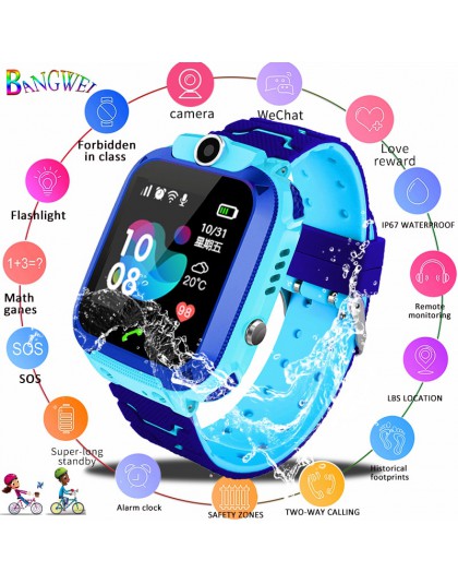 Nowe dzieci zegarek dziecko LBS rejestrator aktywności fizycznej dla dzieci sport wodoodporny zegarek z kamery o wysokiej rozdzi