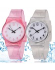 30M wodoodporny zegarek dla dzieci dorywczo przezroczysty zegarek galaretki dzieci zegarek dla chłopców dziewcząt zegarki zegar 