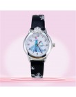 Frozen Watch Kids Princess Elsa Cartoon Watches Children Girls Gifts Coloring Fashion Leather Quartz Wrist Watches Clock