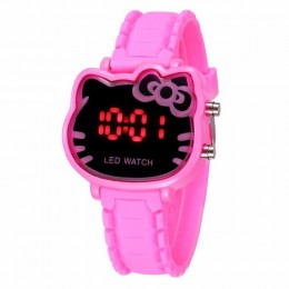 TMC 230 zegarek dziewczęcy kot kreskówkowy dziewczyna zegar luksusowej marki LED dzieci zegarki elektroniczne zegarek dla dziec