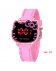 TMC 230 zegarek dziewczęcy kot kreskówkowy dziewczyna zegar luksusowej marki LED dzieci zegarki elektroniczne zegarek dla dziec