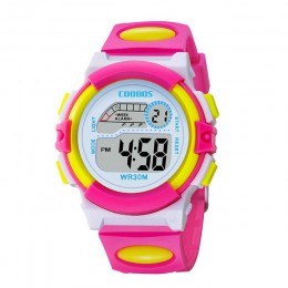 Wodoodporny Design zegarek dla dzieci śliczne różowe dziewczyny sportowe cyfrowe zegarek led data Alarm tydzień pokaż elektronic
