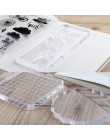 Wysoka przejrzystość blok akrylowy dla DIY przezroczyste uszczelnienie pieczęć blok dla DIY Scrapbooking jasny ozdobny album na 
