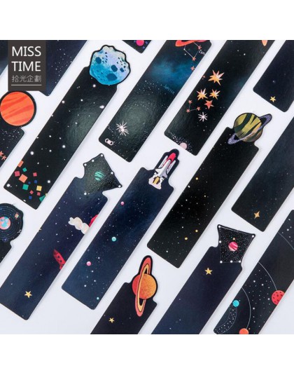 30 sztuk/zestaw Small Universe wiadomość Creative Shaped Planet zakładka szkolne materiały biurowe dzieci studenci piękne prezen