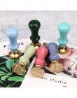 1Pc Wood Handle pieczęć woskowa akcesoria przenośne Mini Diy Seal narzędzie Retro Macaron kolor tylko grip Post prezenty dekorac