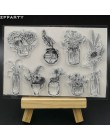 ZFPARTY wazon na kwiaty przezroczysty pieczęć silikonowa/pieczęć do DIY scrapbooking/ozdobny album na zdjęcia tworzenie kartek