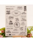 Wieczny wzór kalendarza transparentne wyraźne znaczki/silikonowe pieczątki dla świętego mikołaja DIY Scrapbooking kartka świątec