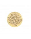 Pieczęć woskowa Retro antyczne pieczęć wosk Scrapbooking znaczki głowa ślubna dekoracyjna przypinka uchwyt drzewo kwiat korona r