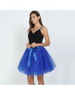 7 warstwowe 50cm Tutu tiulowe spódnice damskie wysokiej talii huśtawka Dolly suknia podkoszulek Mesh lato spódnica trzy czwarte 