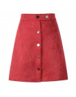 Neophil 2020 lato kobiety Suede przycisk Mini styl Vintage linia spódnice wysokiej talii czarna owijka panie krótka spódniczka T
