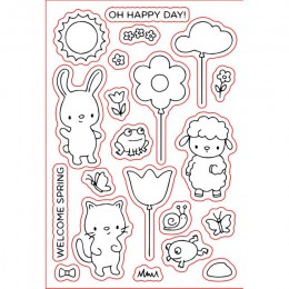 4*6inch ME słonie króliki Piggy Monkey Tiger Lion Transparent Stamp wyczyść znaczki dla DIY papier do scrapbookingu robienie kar