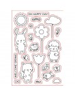 4*6inch ME słonie króliki Piggy Monkey Tiger Lion Transparent Stamp wyczyść znaczki dla DIY papier do scrapbookingu robienie kar