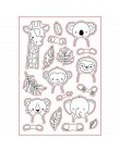 4*6inch ME słonie króliki Piggy Monkey Tiger Lion Transparent Stamp wyczyść znaczki dla DIY papier do scrapbookingu robienie kar