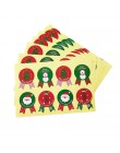 80 sztuk/partia w stylu Vintage motyw świąteczny serii w kształcie odznaki DIY naklejki wielofunkcyjne prezent naklejki etykieta