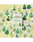 45 sztuk/pudło GreenTree naklejki las papier samoprzylepny samoprzylepna naklejka dla dzieci diy wystrój Scrapbooking Diary albu