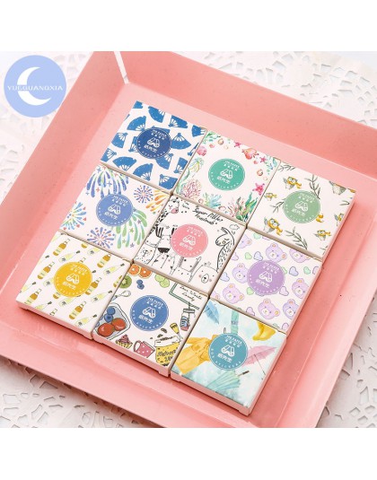 YUEGUANGXIA 40 sztuk/pudło słodkie cukierki Kawaii pamiętnik ręcznie papier samoprzylepny płatek japonia naklejki Scrapbooking p