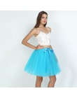 7 warstwowe 50cm Tutu tiulowe spódnice damskie wysokiej talii huśtawka Dolly suknia podkoszulek Mesh lato spódnica trzy czwarte 