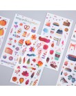 6 arkuszy/paczka jesień las strona dekoracyjne naklejki papiernicze Scrapbooking Diy pamiętnik Album Stick label