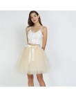 7 warstwowe 50cm Tutu tiulowe spódnice damskie wysokiej talii huśtawka Dolly suknia podkoszulek Mesh lato spódnica trzy czwarte 