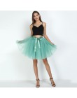 7 warstwowe 50cm Tutu tiulowe spódnice damskie wysokiej talii huśtawka Dolly suknia podkoszulek Mesh lato spódnica trzy czwarte 