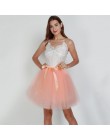 7 warstwowe 50cm Tutu tiulowe spódnice damskie wysokiej talii huśtawka Dolly suknia podkoszulek Mesh lato spódnica trzy czwarte 