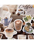 46 sztuk śliczne kawy papiernicze naklejki Kawaii rośliny naklejka dekoracyjna Bullet Journal naklejki dla dzieci DIY Scrapbooki