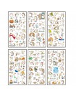 6 arkuszy/paczka małe zwierzęta jeż japoński dekoracyjne naklejki papiernicze Scrapbooking Diy pamiętnik Album Stick label