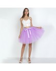 7 warstwowe 50cm Tutu tiulowe spódnice damskie wysokiej talii huśtawka Dolly suknia podkoszulek Mesh lato spódnica trzy czwarte 