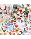 Mr. paper 40 sztuk/worek roślin kwiat grzyb Ginkgo Pet Deco dziennik naklejki Scrapbooking Planner dekoracyjne naklejki papierni