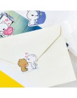 45 sztuk/pudło słodkie niedźwiedź naklejki Kawaii biurowe naklejki piękny Cartoon naklejki samoprzylepne do dekoracyjnego Bullet