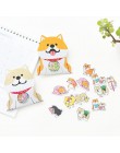 30 sztuk/paczka uroczy pies shiba inu Akita Husky naklejki na etykiety dekoracyjne naklejki papiernicze Scrapbooking DIY pamiętn