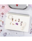 6 arkuszy/paczka piękne dziewczyny codzienne dekoracyjne naklejki dekoracyjne przyklejane etykiety pamiętnik papiernicze Album B