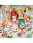 45 sztuk/pudło naklejki merry christmas Cute Santa Claus łosia naklejki Kawaii dekoracyjna naklejki pamiętnik Scrapbooking papie