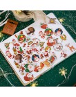 45 sztuk/pudło naklejki merry christmas Cute Santa Claus łosia naklejki Kawaii dekoracyjna naklejki pamiętnik Scrapbooking papie