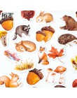 46 sztuk/paczka jesień las Party klej naklejki diy dekoracyjne Album pamiętnik kij etykieta wystrój biurowe naklejki