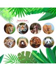 500 sztuk Zoo Animals śliczne naklejki przylepne w rolce pamiętnik papier do etykiet naklejki dla dzieci dzieci diy prezent szko