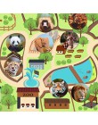500 sztuk Zoo Animals śliczne naklejki przylepne w rolce pamiętnik papier do etykiet naklejki dla dzieci dzieci diy prezent szko