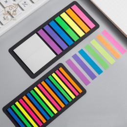 160/300pcs przezroczysty kolor fluorescencyjny indeks Tabs flagi Sticky Note na znacznik strony naklejki do planowania Office Sc