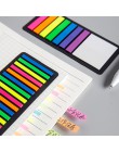 160/300pcs przezroczysty kolor fluorescencyjny indeks Tabs flagi Sticky Note na znacznik strony naklejki do planowania Office Sc