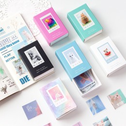 120 sztuk Journal Paper INS stylowe podróże zwierzęta życie ozdobny pamiętnik śliczne naklejki Scrapbooking płatki biurowe