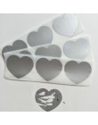 Scratch Off naklejka 50 sztuk 30x35mm miłość w kształcie serca w kształcie serca 4 kolory do tajny kod pokrywa domu grę ślub kar