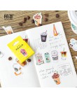 46 sztuk zestaw kawy napój mini papier naklejki na etykiety Diy pamiętnik Album Stick Decor Lot