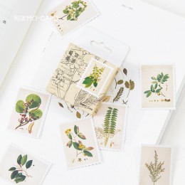 45 sztuk/paczka rośliny ziołowe dekoracyjne naklejki dekoracyjne przyklejane etykiety pamiętnik papiernicze Album Bullet naklejk