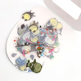 60 sztuk pcv kleje naklejki śliczne Totoro naklejki dla dzieci naklejki do pamiętnika dekoracyjne Scrapbooking album diy artykuł