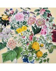 15 sztuk kolor wody Retro kwiat naklejki planowanie Scrapbooking DIY Notebook chryzantemy naklejki/Gilrs romantyczna róża naklej