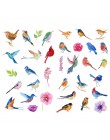 1 sztuk akwarela wiosna ptaki zwierząt Precut Mini Bullet naklejki do dziennika Kawaii dziennik z terminarzem Album Scrapbook es