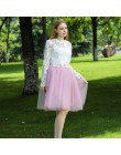 5 warstw 60cm księżniczka Midi spódnica z tiulu plisowane spódnice Tutu do tańca kobiet halka Lolita Jupe Saia faldas Party Puff