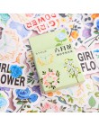 40 sztuk/pudło Cute Cartoon naklejki z kwiatami Scrapbooking Kawaii dekoracja naklejki pamiętnik DIY japońska dziewczyna lepkie 